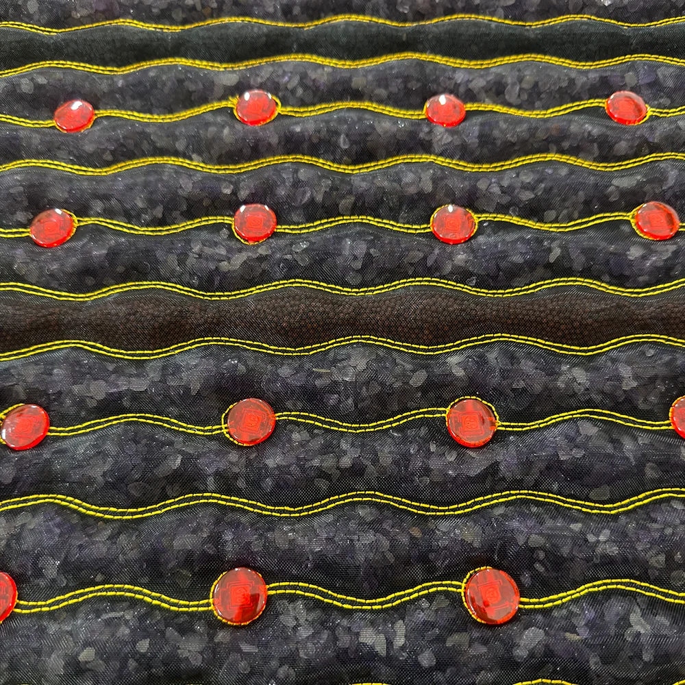 crystal healing mat with infrared red light and pemf