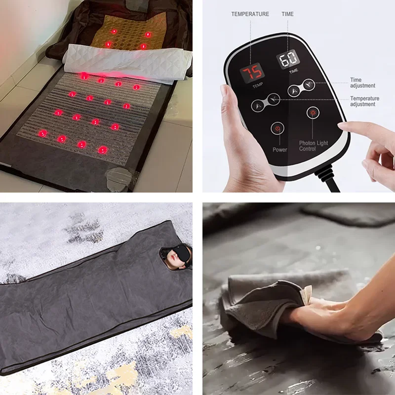 easy to use infrared pemf sauna wrapping mat